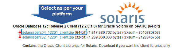 Download Oracle Client 12c